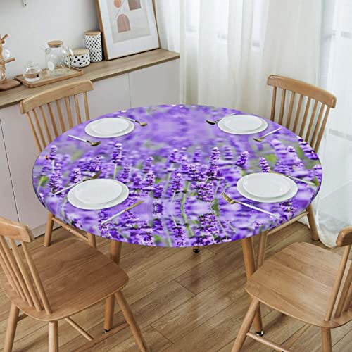 Nappe décorative ronde violette lavande TEMKIN haut de gamme - 6