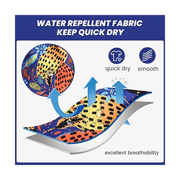 MaaMgic Mens Boys Vintage Swim Trunks with Mesh Lining Quick Dry Swim Suits Board Shorts,Black Leopard,Large - Image 4