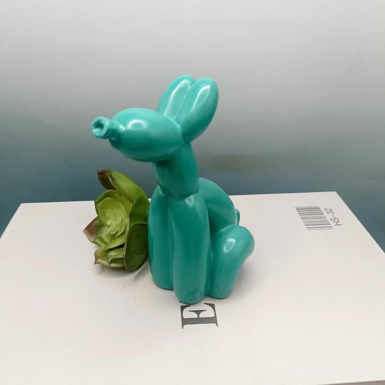 PIGPIGFLY Harz-Ballonhund Skulptur - Niedliche Deko Für Wohnzimmer & Büro In Orange