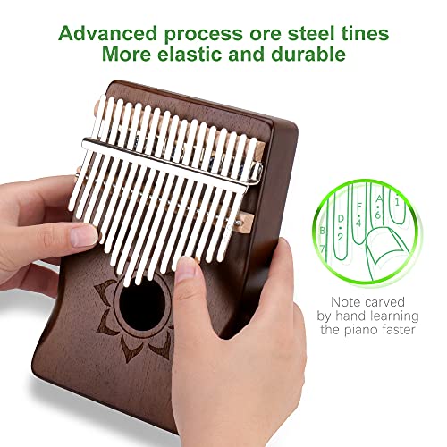 Kalimba Gadom Kalimba Piano à pouces, 17 clés, instrument professionnel, avec instructions d’apprentissage (français non… - Les Beatles, Paul McCartney, John Lennon, RIngo Starr, George Harrison Kalimba Gadom Kalimba Piano à pouces, 17 clés, instrument professionnel, avec instructions d'apprentissage (français non… – Image 6