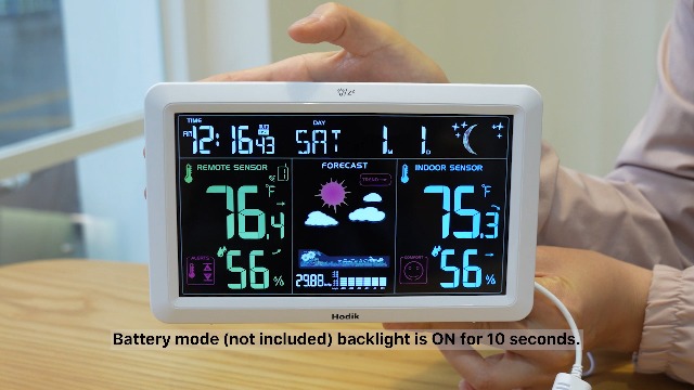 Amazon.com: Weather Station Atomic Clock Indoor Outdoor