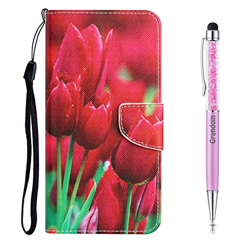 Cover per Xiaomi Poco M4 PRO Note 11T 5G Custodia a Portafoglio Libro in PU Premium Completa Protettiva Caso Chiusura Magnetica Slot Cart Fiore 2 pelle