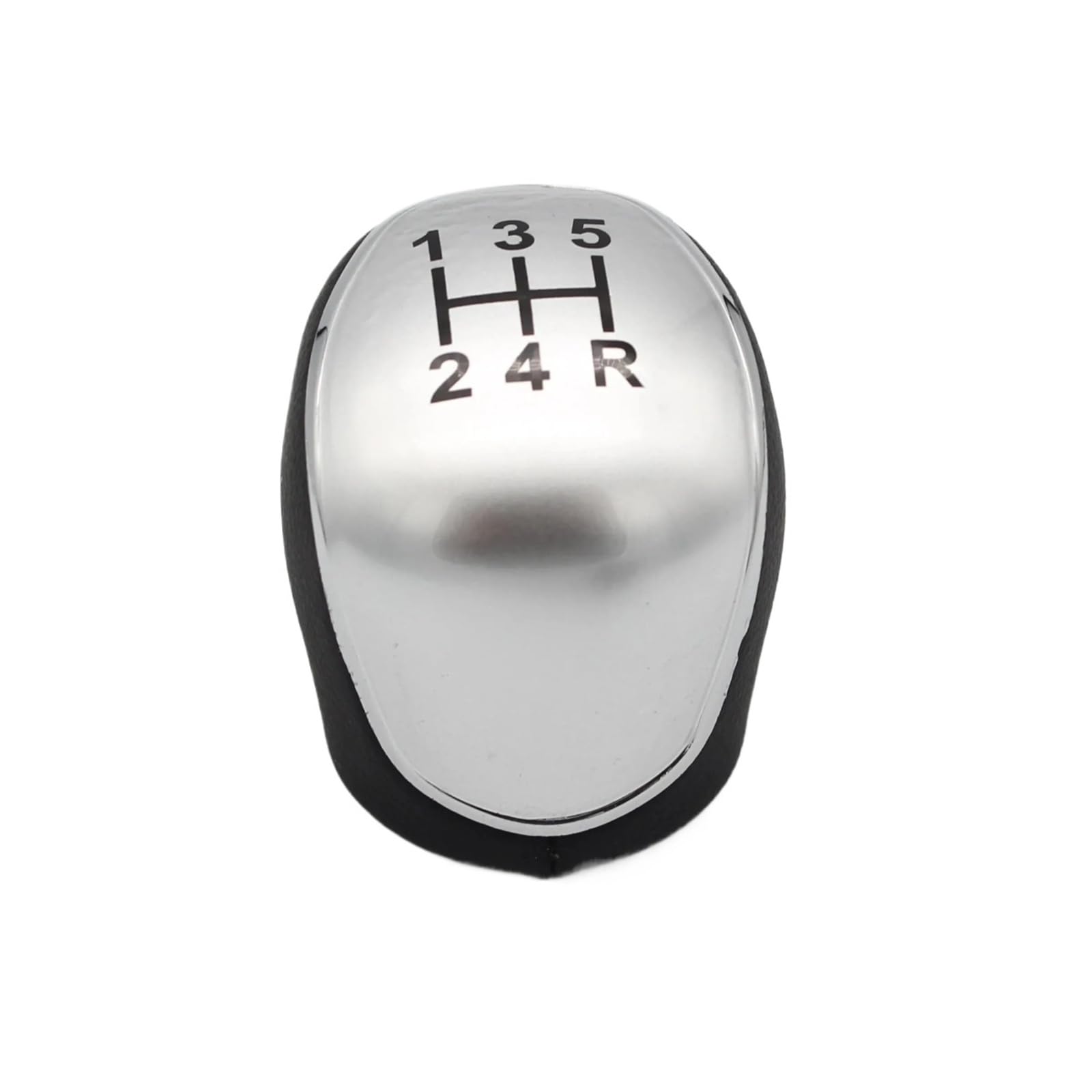 Xzcvtyw Silver 5 Speed Button Cover For Cars 5/6 Speed Gear Shift Knob For Ford For Mondeo 4 Mk4 Focus S-Max C- Max Kuga Galaxy Shifter Lever Arm Headball Car Car Gear Shift Stick Knob(Silver 5 Speed)