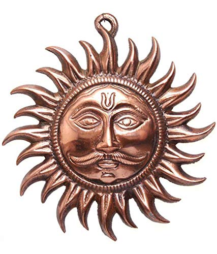 JSK Collection Metal Vastu Sun Mask Home Wall Hanging