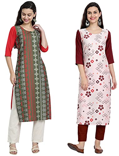 Image of Women's Crepe Regular Kurta