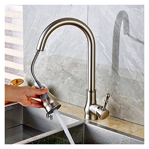 Grifería de cocina de diseño Black Bronze con sistema extraíble y monomando preciso 4