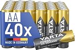 VARTA Power on Demand AA Mignon Batteries (40-pack, economy pack in environmentally-friendly packaging - smart, flexible and powerful - e.g. for computer accessories, Smart Home devices or torches)