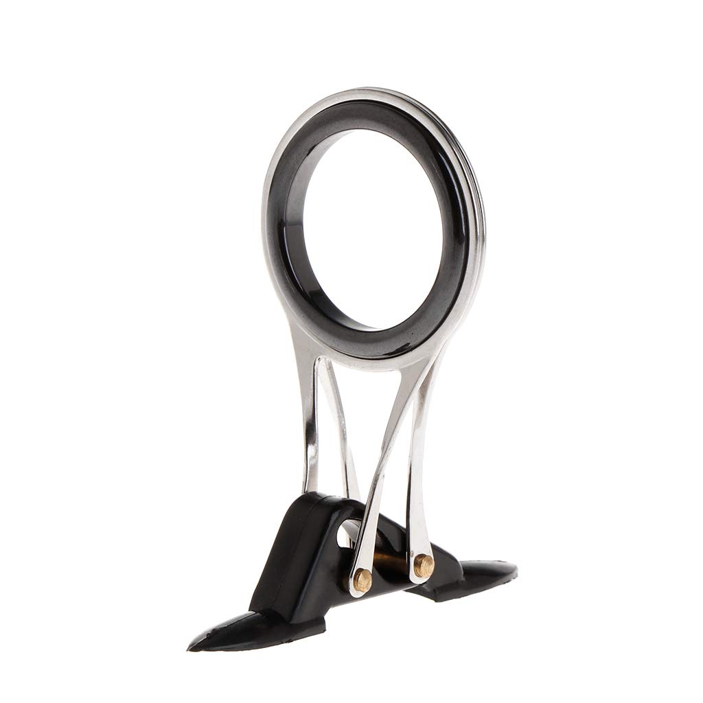 Guía para caña de pescar, anillos superiores, plegables, de acero inoxidable