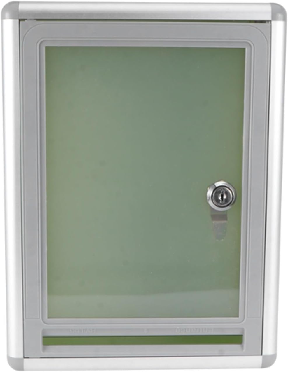 Mailboxes Aluminum Alloy Wall Mount Locking Mailbox with Viewing Window,Drop Box Lockable Post Box for Outside Mailbox