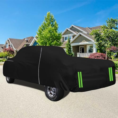 Image of Waterproof Car Cover Compatible with Chevrolet C /K 1500 /2500 /3500 1988-1999, 2 Door Regular /Standard Cab Short Bed 300D All Weather Classic Car Covers with Zipper Door for Snow Rain Protection