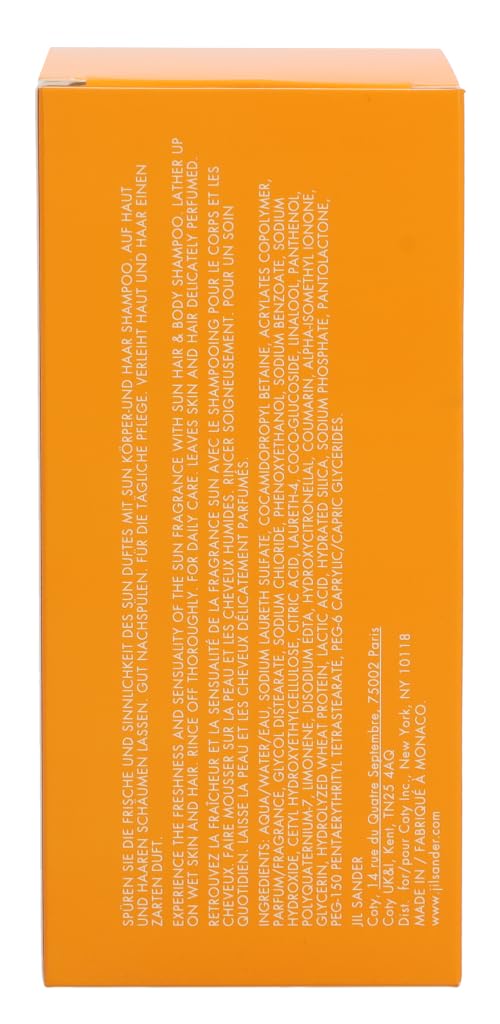 Jil Sander Sun Hair And Body Shampoo, 15 Ounce