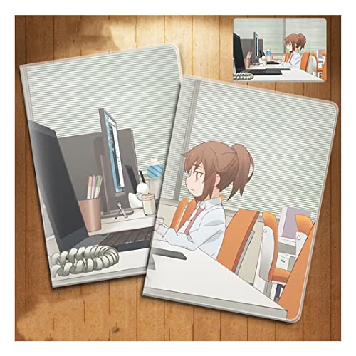 手帳 ノート 社畜さんは幼女幽霊に癒されたい 日記帳 アニメ風 学生手帳 かわいい 3つ買うと1つ無料 ベージュの紙 ゴムスリーブ保護 耐水性 汚れに強い 贈り物 ファッション 100ページ