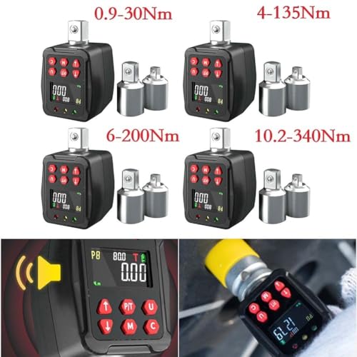 Adaptateur de clé dynamométrique numérique ± 1 % haute précision avec écran LCD rétroéclairé