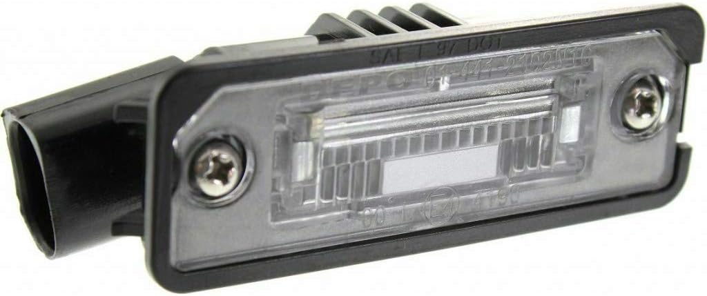 CarLights360: For 2006 2007 2008 2009 Volkswagen GTI License Plate Light Driver OR Passenger Side | Single Piece | w/Bulbs Tail Light - Replacement for VW2870107