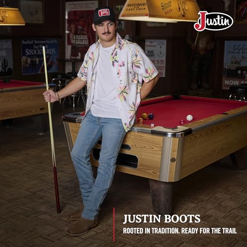 Justin Jackpot 11” Western Boots for Men - Frontier Collection - Square Toe Leather Men’s Cowboy Boots with Comfort Footbed & Heeled Leather Outsole4