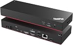 ThinkPad 40B00135 Thunderbolt 4 Universal Docking Station for Lenovo Laptops, 4 External Displays, Power Charging UP to 100W + HDMI 4K Cable + DP Cable+ ITSPWR Cleaning Cloth