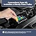 300 Pcs Car and Automotive Fuse Kit Standard Mini and Low Profile Mini Fuses Assortment Color-Coded with Pullers Portable PP Case CE Certified for Cars Trucks Motorcycles and Boats