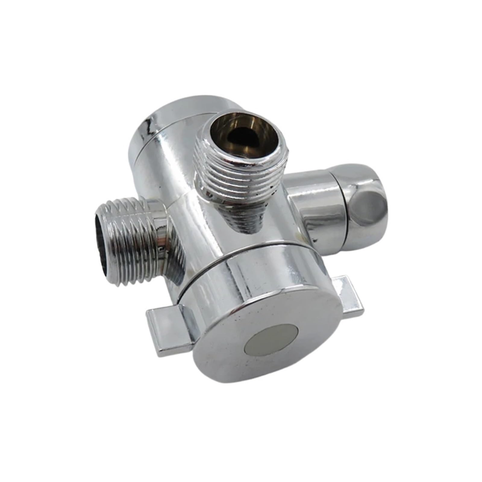 Rohcghc 3 Way Diverter B Tap Angle Valve, Valve Head Faucet Bathroom Accessories Water Separator Switch Adapter Adjustable Control 3 Way Connector Shower Diverter(3 Diverter A)(3 Way Diverter B)