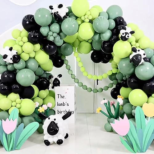 Image of KALOR 12 Inch Lime Green Balloons, 50 Pcs Latex Helium Balloons for Kid's Birthday Party, Baby Shower, Wedding, Graduate Party Decorations
