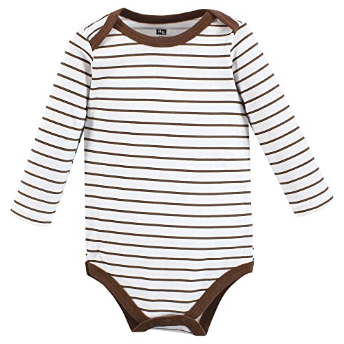 Image of Hudson Baby baby-boys Cotton Long-sleeve Bodysuits 5-pack
