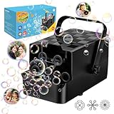 Babuloo Bubble Machine, Automatic Making Machine With 3 Types of Wands, 10000+ Bubbles, 2 Speeds, 300ml Tank for Kids Toddlers, Portable Blower Toys for Outdoor Party Wedding - Image 1