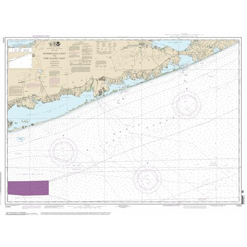 Paradise Cay Publicatoins, Inc. Historical NOAA Chart 12353: Shinnecock Light to Fire Island Light - Print on Demand - Historic Version or Updated NCC