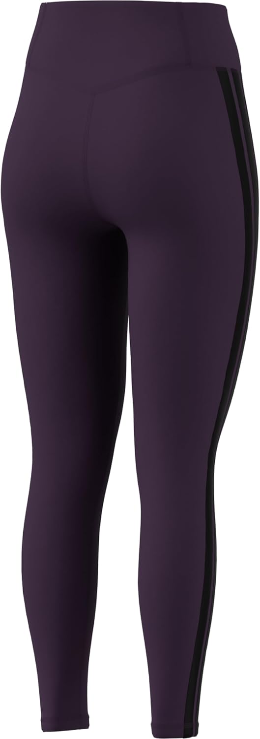 Adidas Womens Optime Essentials 3-Stripes 7/8 Training Leggings - Image 2