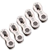 Bicycle Chain Link 5 Pairs High Performance Bicycle Quick Release Chain Matter Connection Magic...