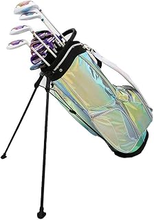 NeoMcc Golf Club Bags Super Light Golf Stand Bag for Easy-Carry Golf Cart Bag Wear-Resistant Golf Backpack With Support Frame ゴルフ クラブ バッグ (Color : Colorful, Size : 35x30x125cm)