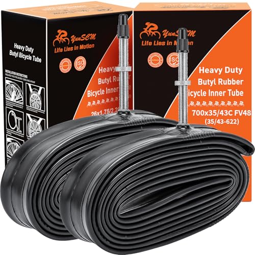 YunSCM 2PCS 35/43-622 Verdickter 28 Zoll Schlauch 700Cx35C 700x38C 700x40C...