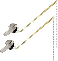 Vista 11 de Kit universal de repuesto de mango de inodoro de montaje frontal de metal compatible con piezas de tanque de inodoro Kohler, manija de palanca