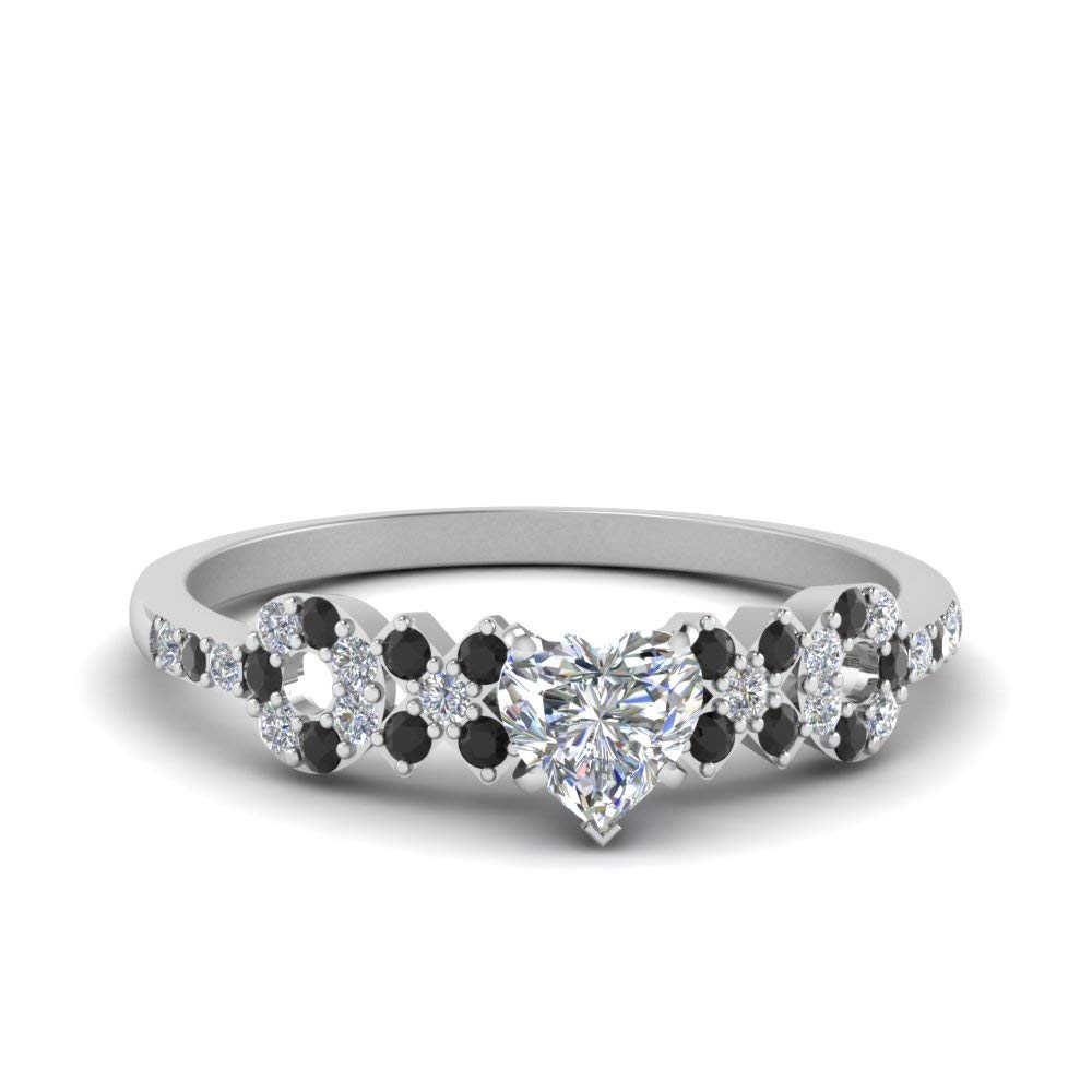 Choose Your Gemstone Beautiful XO Design Diamond CZ Ring 925 Sterling Silver Heart Shape Side Stone Engagement Rings Lightweight Office Wear Everyday Gift Jewelry US Size 4 to 12