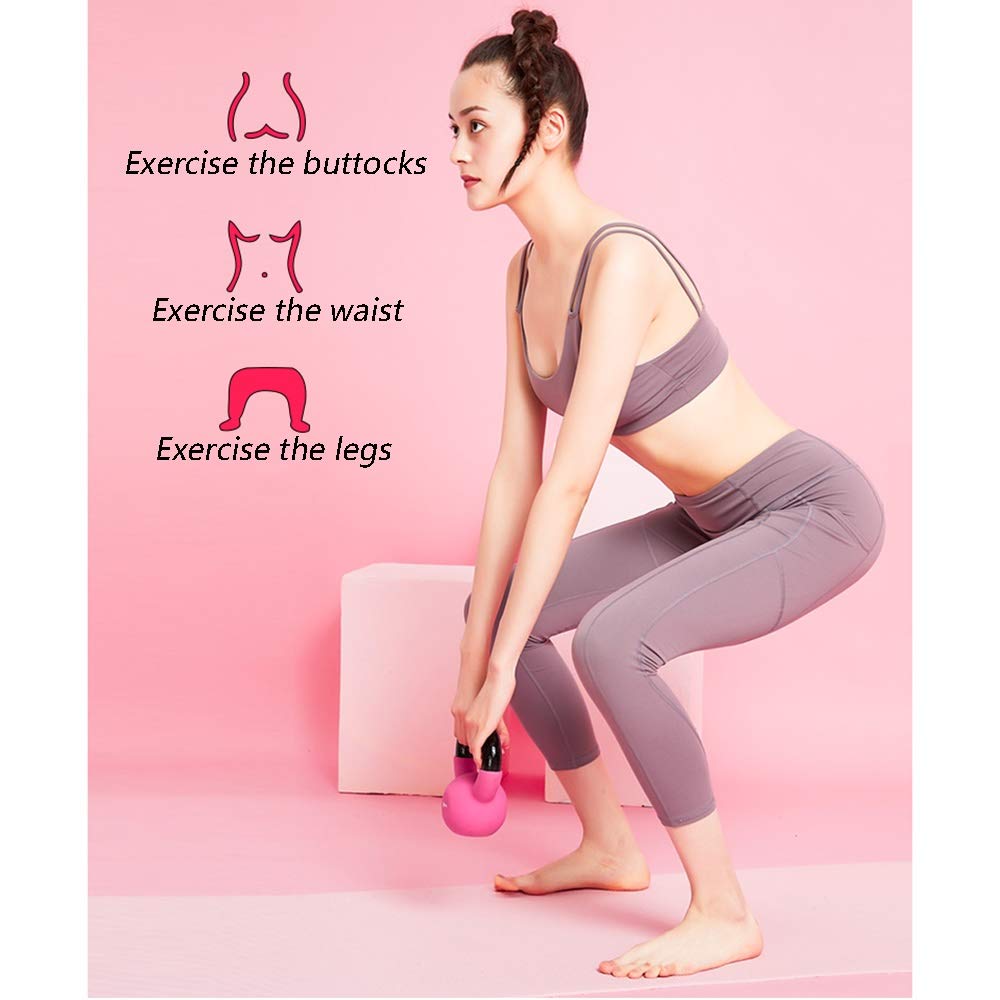 Kettlebell HUAHUA Colorato Fitness, Antiscivolo Rivestito in Gomma, Uomini E Donne Formazione Fitness Equipment, 2kg, 4kg, 10kg, 12kg, 14kg, 16kg, 18kg, 20kg (Size : 14kg)