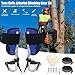 HSSZXFR Tree Climbing Spikes Kit for Tree Work, Tree Climbing Gear with Climbing Belt and 120FT Rope, Wire Core Flip Line Kit with Triple Lock Lanyard Adjuster, Arborist Equipment Set for Climbing