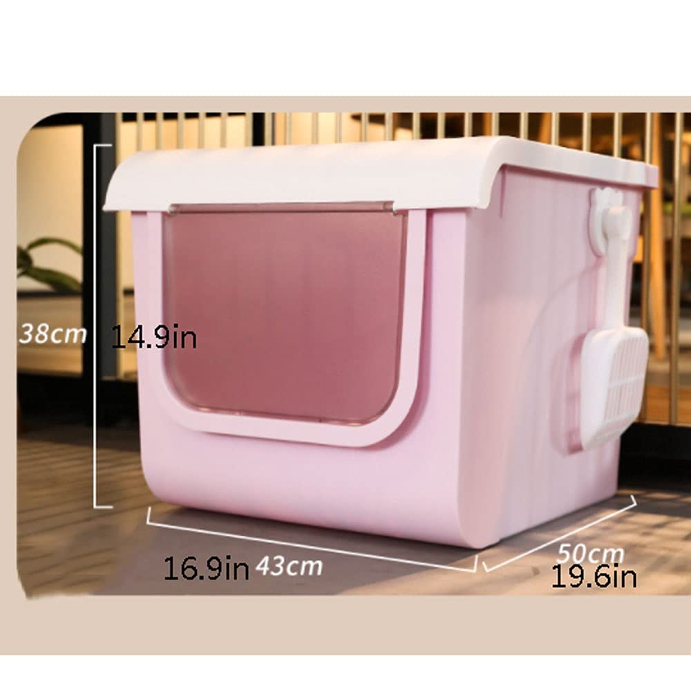 Cajas de Arena Caja de arena de gato de gran espacio con arena de gato SCOOP STOOP Y DESODORANTE ENTRADA ARRIBA AUMENTO COMPLETO Aseo, expulsión de suministros para gatos Arenero ​Gatos ( Color : A )