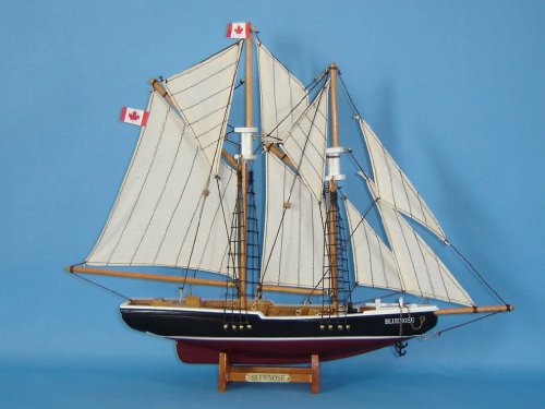 Hampton Nautical Bluenose Sailboat, 17" #TOP4