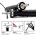 Speed Jump Rope,Skipping Rope with Ball Bearing, 2 Adjustable Weighted Ropes,Leather Anti-skid Handle,Jumping Rope Ideal for Aerobic,Speed,Endurance,Coordination Training for Men Women (Black)