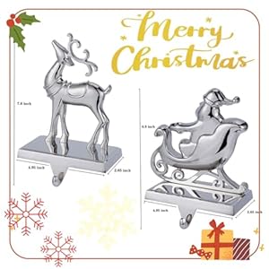 Setof4christmasstockingholderformantelreindeerandsleighchristmasstockinghangersforfireplacemetalmantelhookshangerforchristmasstockingholdersetof4 Urban Country Home Decor Set of 4 christmas stocking holder for mantel reindeer and sleigh christmas stocking hangers for fireplace metal mantel hooks hanger for christmas stocking holder set of 4 urban country home decor