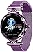 Smart Watch de La Moda de Las Señoras de La Prenda Impermeable de Las Mujeres, Perseguidor de La Aptitud del Ritmo Cardíaco,Purple