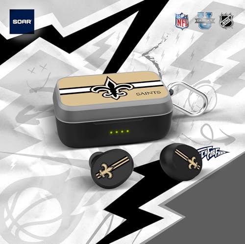 Image of SOAR NFL Wireless Sport Earbuds: Comfortable Fit & Convenient Charging