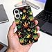 UTRSIFB Classic Protective Compatible for iPhone 17 Case Rasta Flag Weedleaf Leaves Reggae Music, Shockproof TPU with Wireless Charging Compatibility