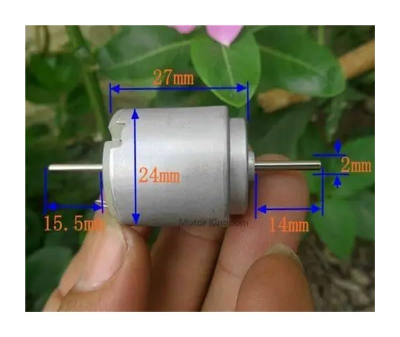 R260 - Arrancador electrónico redondo de 24 mm de alta velocidad DC 3V-9V 3.7V 5V 6V 7.4V Dual 2mm eje RC modelo de coche de juguete