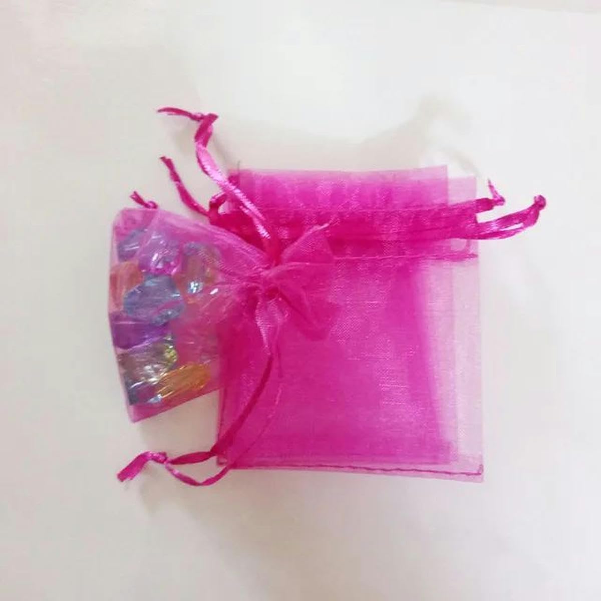 Sacchetti regalo in organza Sacchetti con coulisse 100 sacchetti for confezioni regalo di grandi dimensioni, sacchetti for gioielli, caramelle di nozze, sacchetti in organza, sacchetti for esposizione