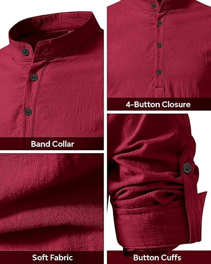 Image of Bellstone Kurta for Man | Men's Trendy Short Kurta | Shirt for Man | Men's Casual Shirts | Kurta Wedding for Men | Stylish Full Sleeve Shirts | Mandarin Collar Short Kurta for Men