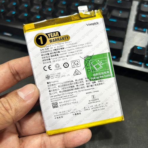 Image of BLP907 Battery for Oppo Reno8 (CPH2359) with 1 Year Warranty. [4500mAh-Capacity] (Gold, CPH2359)