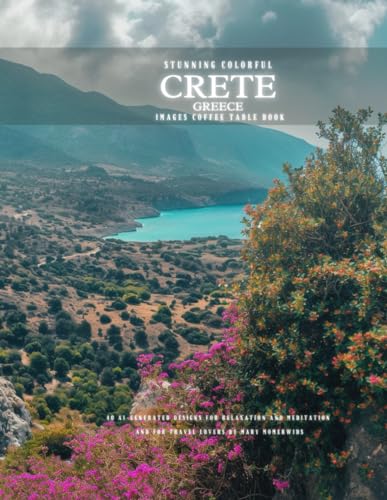 Stunning Colorful Crete Greece Images Coffee Table Book: 40 AI-Generated Designs for Relaxation and Meditation and for Travel Lovers