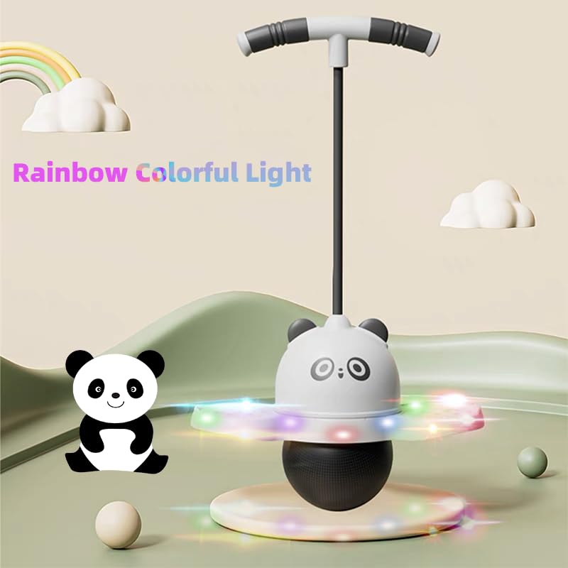 Panda Pogo Ball with Colorful Light Toys Gifts for Boys Girls Ages 5, 6, 7, 8, 9, 10 up to 150 lbs, Balance Board Jumper Birthday Gifts for Kids Children's Day - Image 2