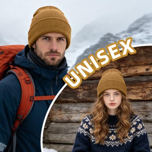 Image of ZOORON 1&2 Pack Beanie for Men Women Slouchy Beanie Hats Winter Knit Caps Soft Ski Hat Unisex