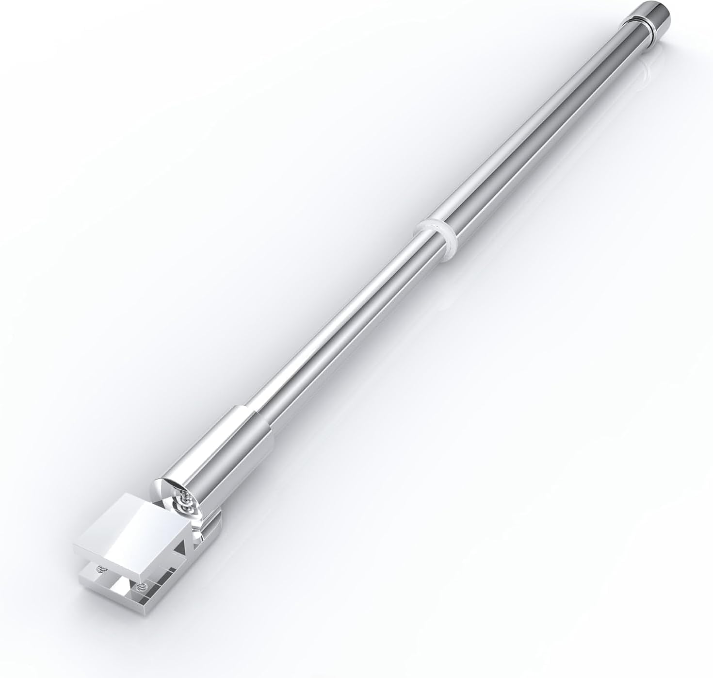 Barra di fissaggio per parete doccia, stabilizzatore doccia circolare in acciaio inossidabile, adatto per barre doccia da 300-450 mm, spessore del vetro 6-10 mm. (Tubi tondi 500-850 mm)
