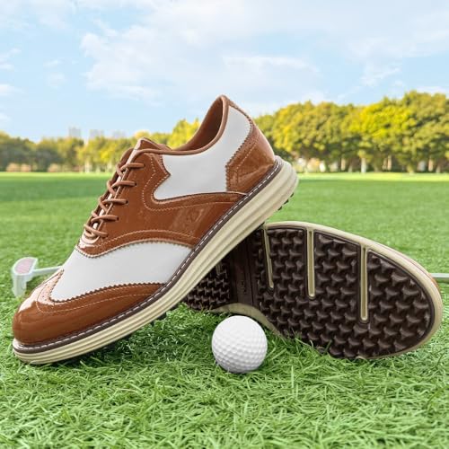 Image of Men Golf Shoes Professional 9 Spikes Comfortable Outdoor Golf Training Sport Sneakers for Men